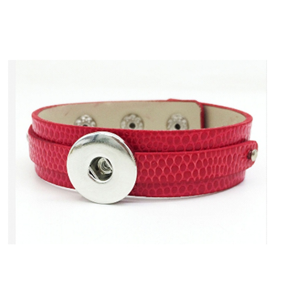 Snap Button Jewelry Red Band